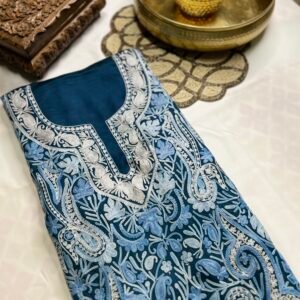 Heavy Aari Suits on Modal Satin - Image 12